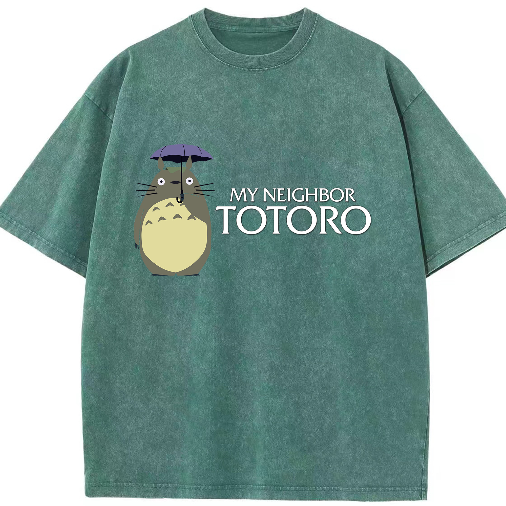 （画像用） となりのトトロ 草壁メイ 草壁サツキ My Neighbor Totoro Satsuki Kusakabe Mei Kusakabe 綿100% ヴィンテージ風 半袖Tシャツ（フロントプリント）